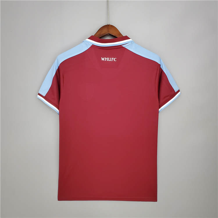 West Ham United 21-22 Home Red Soccer Jersey Football Shirt - Click Image to Close